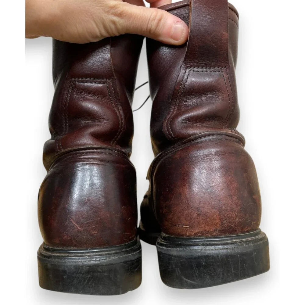 Vintage Red Wing 931 Supersole Boots Mens 9.5 EE E2 Brown Leather Lace Work USA